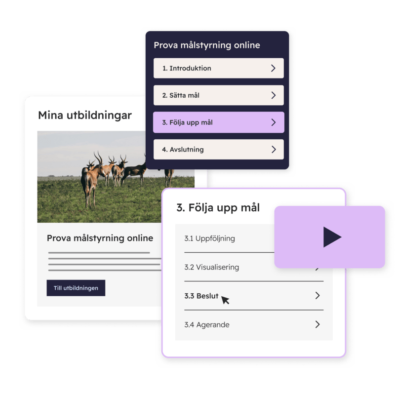 Utbildning för dig som vill arbeta med målstyrning